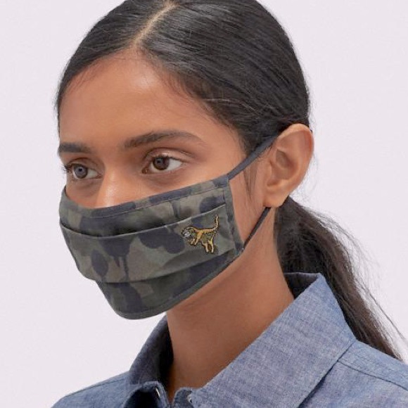 NWT COACH Rexy Wild Beast Camo FACE MASK NIP